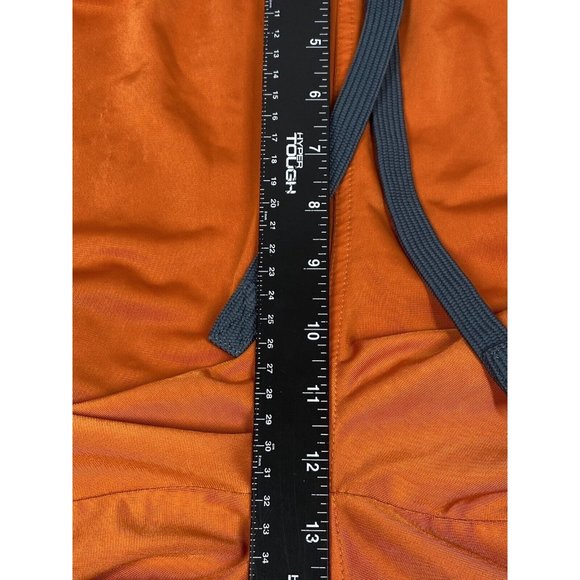 Vintage NIKE AIR Windbreaker Shorts Sz M Orange Embroidered Logo Y2k 920220 KL4 - Picture 8 of 14